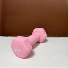1pc Rubber Coated Matte Hex Dumbbell For Women Home Fitness - Multicolor - View 8