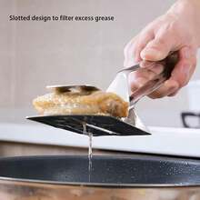 1/2pcs Stainless Steel Multi-Function Steak Grill Tongs, Fish Fryer Spoon Clips, Bread Clips, Suitable For Camping Kitchen Tools - Multicolor - View 6