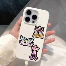 SCXXBSW 50 buah Stiker Alkitab Neon, Stiker Kartun Lucu untuk Keperluan DIY seperti Skateboard dan Ponsel - A - View 6
