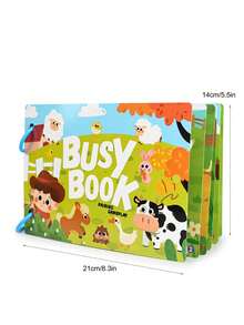 Buku Tenang Kecil untuk Anak, Buku Stiker yang Dapat Digunakan Kembali, Mainan Puzzle Mencocokkan dengan Perekat, Buku Aktivitas Edukasi Dini, Mainan Puzzle Pembelajaran Dini (Produk Membutuhkan Perakitan Sendiri) - MultiWarna - View 8