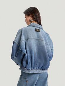 Adidas Originals 女款 JACKET W 運動牛仔夾克 KR5042 - 藍色 - 查看 3