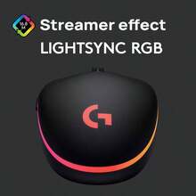 Logitech Mouse berkabel G102 memiliki desain ringan, efek pencahayaan RGB, sensor 8000 DPI, portabilitas, desain klasik, dan pegangan yang nyaman, sehingga cocok untuk tangan berukuran kecil hingga sedang. - View 5