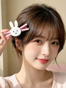 MIFFY Offizielle süße Kawaii Cartoon Kaninchen Haarspangen japanischer Ins Stil süß mädchenhaft Seitenpony Haare 2026 viral Tk Ins Limited Edition - Verschiedenfarbig - Übersicht 5