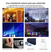 Cortina LED Multicolor Control Remoto 8 Modos USB 3x3m 300 Luces - 1 - Ver 6