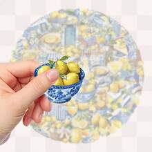 SCXXBSW 50 buah Stiker Lemon, Stiker Kartun Lucu untuk Keperluan DIY seperti Skateboard dan Ponsel - A - View 4