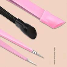 1pc/4pcs Double-Ended Nail Art Tweezers With Silicone Presser - Precise Rhinestone Application Tool, Durable And Easy-To-Use Odorless Nail Art Tool, Suitable For Nail Art Enthusiasts - Tweezers - View 7