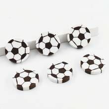 20pcs Fun Sports Mini Football Theme Erasers, Birthday Party Favors, Student Prizes, Classroom Reward Supplies - Black - View 2