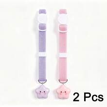 1/2Pcs Cute Star Pet Collar Adjustable Soft Webbing Kitten Puppy Collar With Star Pendant, 4 Macaron Colors, Comfort Lightweight Cat Dog Neck Strap For Daily Walking - Multicolor - View 15