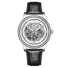 Montres mécaniques pour femmes - Boîtier noir R5043G-S02-4, surface noire, bracelet en maille noire - Voir 16