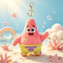 SpongeBob SquarePants Muñeco de peluche colgante con llavero de Bob Esponja, Calamardo, Eugene H. Krabs y Gary, regalo de cumpleaños y Navidad - Multicolor - Ver 12