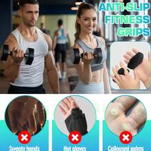 1pc(2pcs/Pack) Professional Fitness Grip, Ergonomic Pull-Up Training Hand Protector, Non-Slip Weightlifting Grip Straps For Men And Women - A - View 6