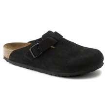 Birkenstock Boston Soft Footbed Mens Clog - 黑色 - 查看 3