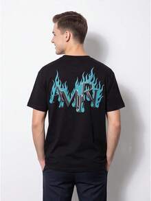 Men T-Shirts - สีดำ - ดู 1