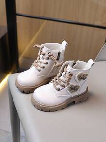 Infant Fashion New Boots, Comfortable Lining - Beige - View 2