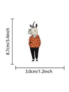 50pcs/Pack Retro Cartoon Fashion Animals Aesthetic Stickers, Decorative Decals For Stationery Notebook Phone Scrapbook Laptop Guitar Luggage Decals - Multicolor - View 9