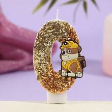 Creative PAW Patrol Cartoon Skye Sequined Number Candles 0-9, Birthday Cake Decorative Candles Party - Multicolor - View 16