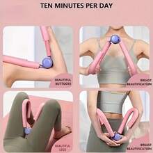 1 cái dụng cụ tập ép chân hai màu, phụ kiện thể thao tập gym tại nhà, phụ kiện tập luyện CrossFit - Hồng - Xem 7