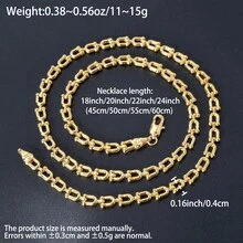 極簡主義 18K 鍍金銅 U 型項鍊 女款，細緻鏈條適合日常與派對穿著 - 金色 - 查看 8