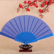 1pc Women's Folding Hand Fan, Vintage Fabric Fan - Carnival Fan, Chinese Kung Fu Tai Chi Festival Dance Decorative Handheld Fan, Christmas Gift/Birthday Gift, Elegant Lightweight Kung Fu/Tai Chi Fan - Professional Folding Design, Classic Sound Effect, Traditional Chinese Style (Due To The Fragile Material Of The Fan, There May Be Defects. The Fan Is 23cm Long, Please Note Before Purchasing.) - Multicolor - View 11