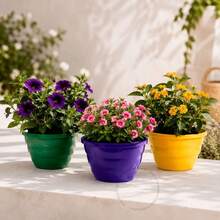 Kit 10 Vasos Cuia 13 Qualidade Premium Resistente Plantas Jardim Horta Flores Samambaia Multiuso - terracota - Visão 4