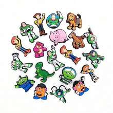 Disney Cartoon Theme Toy Cowboy Racing Stitch Clog Shoe Charms, Cute Decorative Stickers For Children's Fashion Personalized Shoe Surface Decoration Accessories - Multicolor - View 6