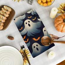 2/4/48pcs Halloween Series Gradient Ghost Pattern Printed Kitchen Towels - Ultra Soft, Highly Absorbent Polyester Dish And Hand Towels, Perfect For Holiday Decor, Kitchen Decor, Party Decor - Multicolor - View 11