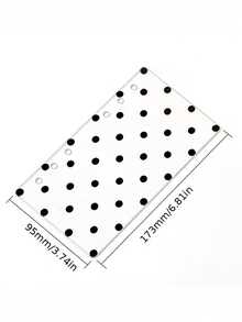 Back To School Campus Style Minimalist Polka Dot Pattern Transparent Acrylic Divider Pages Loose-Leaf Binder, A6 6-Hole Loose-Leaf Notebook Transparent Dividers, Planner Accessories, Suitable For Journals And Scrapbooks, Back To School, Gift For Journaling Enthusiasts - Multicolor - View 10