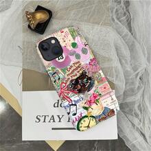 Case For  13  14, PC Hard Shell & Silicone Inner Bumper, Anti-Scratch Full-Body Cover Shockproof Slim Design -City Girl Disco Coquette Collage - 白色 - 查看 4