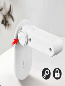 Full-Function Door Lock: Protect Pets. No Drilling Required. Comes With Door Handle Lock Accessories. Door Handle Made Of ABS Material, With Anti-Pinch And Anti-Injury Functions. Before Use, - Multicolor - View 8