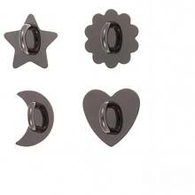4PCS Heart Sunflower Star Moon Shaped Multi-Function Phone Ring Holder, Universal Anti-Drop Creative Phone Case Accessory For Smartphones And Tablets - Multicolor - View 8