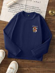 3Pcs Little Boys Casual Long Sleeve T-Shirts, Cute Breakfast Fast Food Cartoon Back Print Everyday Basic Tops - Multicolor - View 7