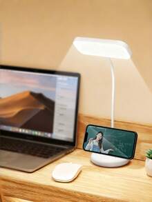 1pc LED Desk Lamp Reading Light, Stepless Dimming, 3 Color Modes, Rechargeable Touch Control, With Stand, 360° Flexible Gooseneck, Suitable For Home Office - Star - View 6