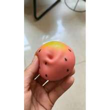 1PC Watermelon Smoothie Squishy Toy, Realistic Food Texture Soft Stress Relief Toy, Watermelon Smoothie Squishy, Watermelon Squishy, Smoothie Squishy, Realistic Food Squishy, Soft Squeeze Toy, Stress Relief Fingertip Toy, Ice Feeling Squishy - Multicolor - View 13