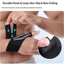 2pcs Finger And Wrist Support, Lightweight Compression Thumb Wrist Brace, Fitness Gear Wrist Joint Protector For Men And Women - Multicolor - View 3