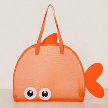 1 pieza Mochila de gran capacidad con cordón de nylon transpirable, adecuada para juguetes de playa, uso en piscina y actividades al aire libre - Multicolor - Ver 9