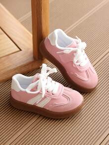 1 Pair Children's Skate Shoes Baby Walking Shoes Girls' Training Shoes Sports - Pink - View 6