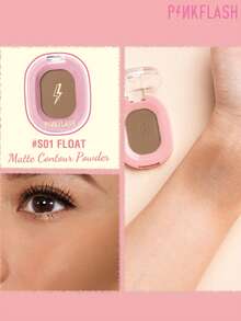 PINKFLASH 1.5g Matte Contour Powder, Ultra-Fine Silky Texture, Smooth Blending Without Patchiness Or Clumping, Long-Lasting Oil Control And Sweat Resistance, No Fading Or Shifting All Day - #S01 FLOAT - View 2