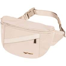 W WINGS Small Crossbody Bag 5L For Travel | Mini Backpack With Adjustable Strap, Breathable Mesh Back And Front Pocket - Beige - View 4