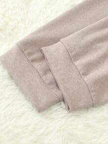 Women's Long Sleeve Long Pants & Hat Pajama Set, Autumn/Winter - Khaki - View 9