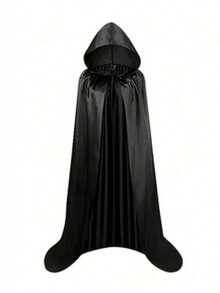 1 buah Jubah Berkerudung Halloween Unisex, Kostum Penyihir Vampir Penyihir Gagak Dewasa, Jubah Berkerudung Unisex - MultiWarna - View 31