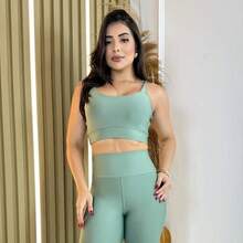 Women Sports Sets - 鼠尾草綠 - 查看 1