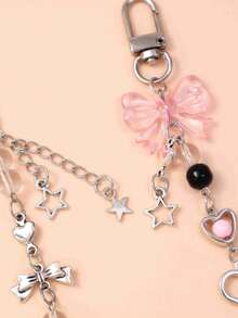Women Bow Keychain, Cute Delicate Bow Pendant Bag Charm, Sweet Style Key Chain For Girls - Multicolor - View 11