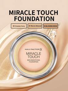 Max Factor Miracle Touch 液態幻象粉底液 SPF30，40 奶油象牙色 - 40 Creamy Ivory - 查看 2