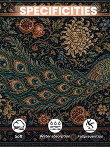 1 buah Karpet Area untuk Ruang Tamu dan Kamar Tidur, Karpet Mewah, Lembut dan Ramah Kulit, Penutup Lantai, Dekorasi Ruangan, Berbagai Ukuran, Karpet Berbulu untuk Ruang Tamu dan Kamar Tidur, Dapat Dicuci - MultiWarna - View 4