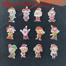 30/60pcs Mini Cartoon Halloween Clown Resin Charms - For DIY Scrapbooking And Jewelry Crafts, Odorless, Earrings, Jewelry Accessories - Multicolor - View 11