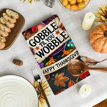 2/4/48pcs Autumn Series Thanksgiving Funny Turkey Slogan Print Kitchen Towels - Super Soft, Highly Absorbent Polyester Dishcloths And Hand Towels, Perfect For Holiday Decor, Kitchen Decor, Party Decor - Multicolor - View 11
