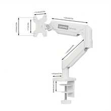 Lenovo AM110 Pneumatic Large Screen Monitor Stand 9KG Load Capacity Articulating Arm Multi Direction Rotation Desktop Screen Support Available In Black White Dual Colors - View 8