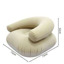 1pc Portable Inflatable Outdoor Lounge Chair, Soft Comfortable U-Shaped Bean Bag Chair, Breathable PVC Material, Ergonomic Design, Modern Seat, Lightweight Structure, Compact Cushion, Foldable Inflatable Outdoor Lounge Chair/Sofa, Suitable For Living Room, Balcony, Camping, Picnic, Outdoor Seating, Camping Chair - Multiple Styles - View 15