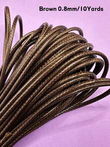 Premium PU Leather Wax Cord, Suitable For DIY Jewelry Making - 0.5/0.8/1.0/1.5/2.0mm Black, Brown And Amber - Non-Elastic Braided Thread, Suitable For Necklaces, Bracelets - PU Waxed Thread - View 16