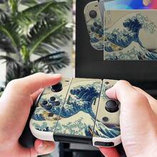 Full Body Vinyl Protective Film Compatible With Switch OLED, Handheld Controller Full Set Stickers, Waterproof Wear-Resistant, Easy Removal Without Residue - View 3